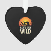 Cool Safari Design For Men Women Kids Safari Anima Ornament (Vorderseite)