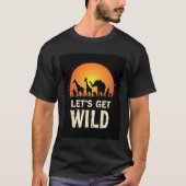 Cool Safari Design For Men Women Kids Safari Anima T-Shirt (Vorderseite)