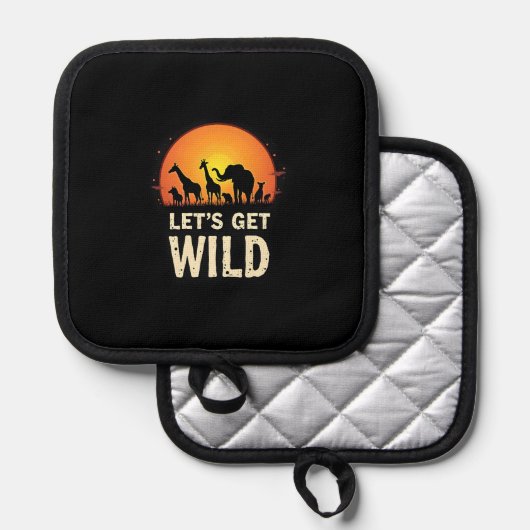 Cool Safari Design For Men Women Kids Safari Anima Topflappen (Vorderseite/Rückseite)