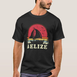 Cool Sailboat Vintag Boat Sailor Belize Segeln T-Shirt