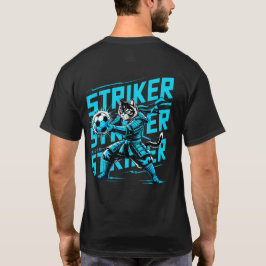  Cool Samurai Cat Soccer Striker - Gift for soccer T-Shirt