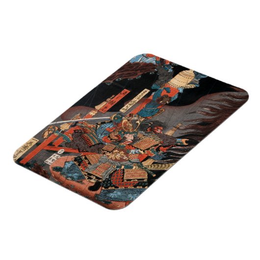 Cool Samurai Hero Minamoto no Yorimitsu Magnet (Linke Seite)