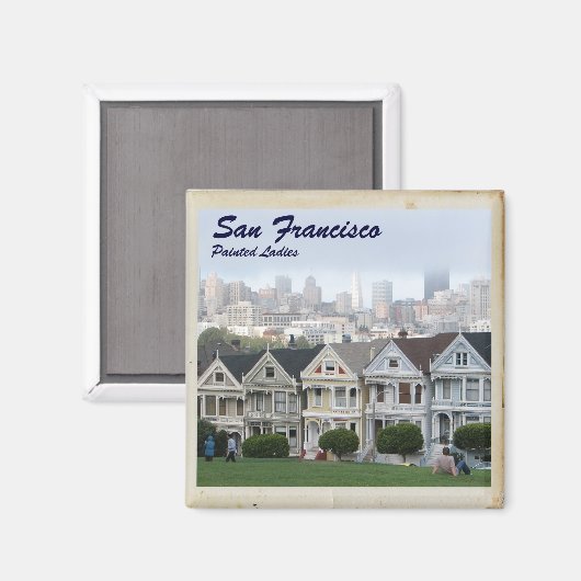 Cool San Francisco Magnet (Vorderseite/Rückseite)