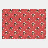 Cool Santa Bear with sunglasses red Christmas gift Geschenkpapier Set (Vorderseite)