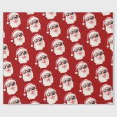 Cool Santa Bubble Gum Sunglasses Christmas Red Geschenkpapier (Flach)