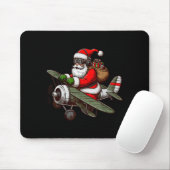 Cool Santa Claus Flying Airplane Pajama Christmas Mousepad (Mit Mouse)