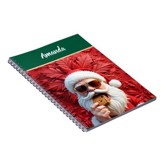 Cool Santa Claus Notizblock (Rechte Seite)