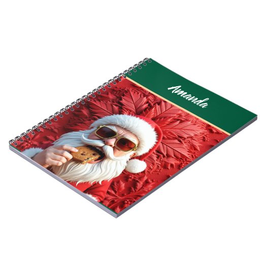 Cool Santa Claus Notizblock (Linke Seite)