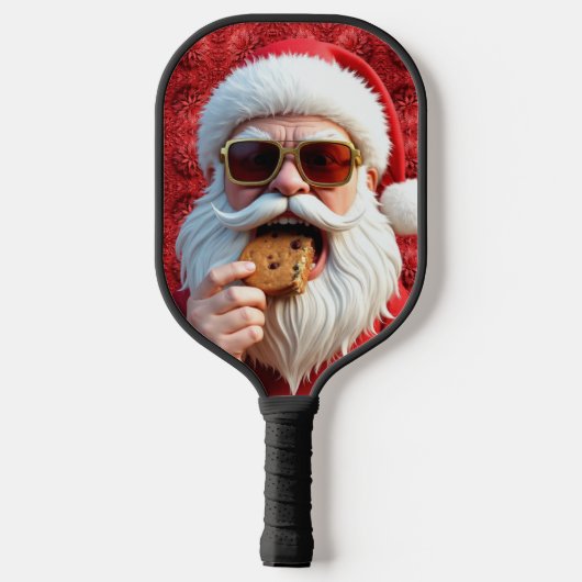 Cool Santa Claus Pickleball Schläger (Rückseite)