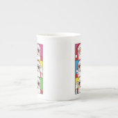 Cool Santa Claus Pop Art with Sunglasses - Retro C Porzellantasse (Vorderseite)