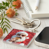 Cool Santa Claus Schlüsselanhänger (Vorderseite rechts)