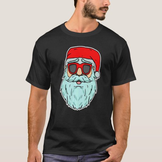 Cool Santa Claus Xmas Party Merry Christmas 1 T-Shirt (Vorderseite)