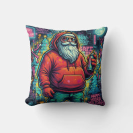 Cool Santa Graffiti – Urban Christmas Style Kissen