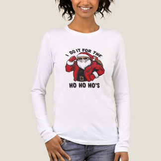 Cool Santa I Do It For The Ho Ho Hos  Tri-Blend Shirt