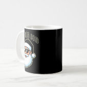 Cool Santa In Black Hat Sungles Graphic 2  Kaffeetasse (Vorderseite Links)