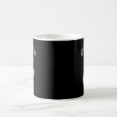 Cool Santa In Black Hat Sungles Graphic 2  Kaffeetasse (Mittel)