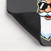 Cool Santa In Black Hat Sungles Graphic 2  Mousepad (Ecke)