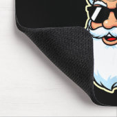 Cool Santa In Black Hat Sungles Graphic 2  Mousepad (Ecke)