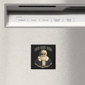 Cool Santa In Black Hat Sungles Graphic  Magnet (In Situ (Geschirrspüler))