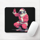 Cool Santa Moves With Vr Headset For Gaming Christ Mousepad (Mit Mouse)