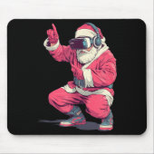 Cool Santa Moves With Vr Headset For Gaming Christ Mousepad (Vorne)