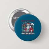 Cool Santa s Rebooting Tech Support Button (Vorne & Hinten)