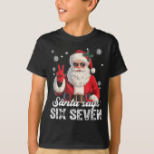 Cool Santa Says 67 Meme Funny Christmas Xmas Men W T-Shirt (Vorderseite)