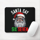 Cool Santa Says Six Seven Funny Christmas 67 Meme  Mousepad (Mit Mouse)