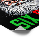 Cool Santa Says Six Seven Funny Christmas 67 Meme  Poster (Ecke)