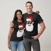Cool Santa with Shades Christmas Design T-Shirt (Unisex)
