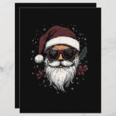 Cool Santa with Sunglasses Christmas (Vorne/Hinten)