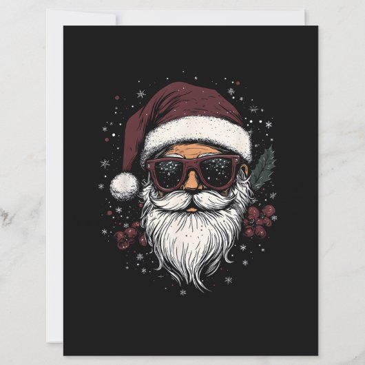 Cool Santa with Sunglasses Christmas (Rückseite)