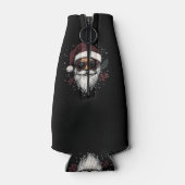 Cool Santa with Sunglasses Christmas Flaschenkühler (Rückseite)