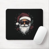 Cool Santa with Sunglasses Christmas Mousepad (Mit Mouse)