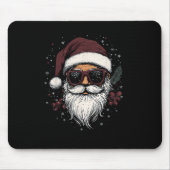 Cool Santa with Sunglasses Christmas Mousepad (Vorne)