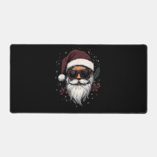 Cool Santa with Sunglasses Christmas Schreibtischunterlage