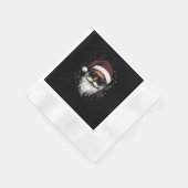 Cool Santa with Sunglasses Christmas Serviette (Ecke)