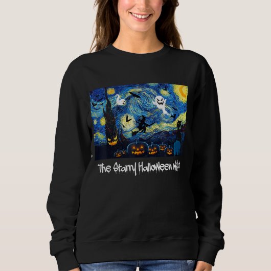 Cool Sarcastic Vincent Van Gogh The Starry Hallowe Sweatshirt (Vorderseite)
