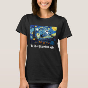 Cool Sarcastic Vincent Van Gogh The Starry Hallowe T-Shirt