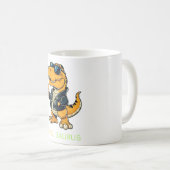 Cool Saurus Funny T rex Dinosaur auf Kaffeetasse (VorderseiteRechts)