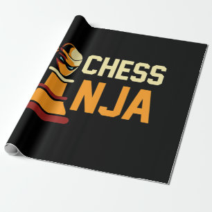 Cool Schach Ninja Schach Liebhaber Geschenk Geschenkpapier
