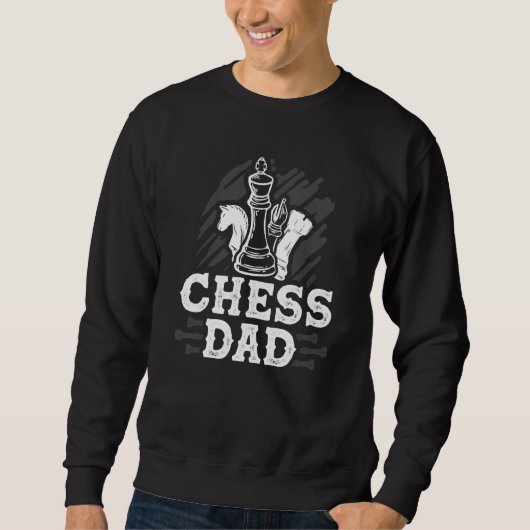 Cool Schach Vater Schach Sweatshirt (Vorderseite)