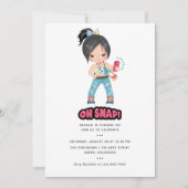 Cool, schläfst! Selfie Girl Birthday Party Einladung (Vorderseite)