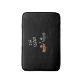 Cool, schläfst! _ Witzige Türkei mit Weißbein-Than Badematte (Vorderseite Vertikal)