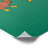 Cool, schläfst! Witzige Türkei mit Wishbone Thanks Poster (Ecke)