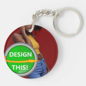 COOL! Schlüsselanhänger - Acrylkreis (beidseitig) (Rückseite)