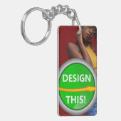 COOL! Schlüsselanhänger - Akrylecker (beidseitig) (Vorderseite links)