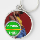 COOL! Schlüsselanhänger - Premium Rund groß - kund (Vorne)