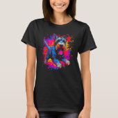 Cool Schnauzer Dog T-Shirt (Vorderseite)