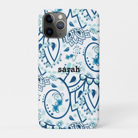 COOL schönes Blau Case-Mate iPhone Hülle (Rückseite)